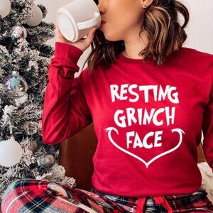 Resting G Face Sweatshirt (White Print)